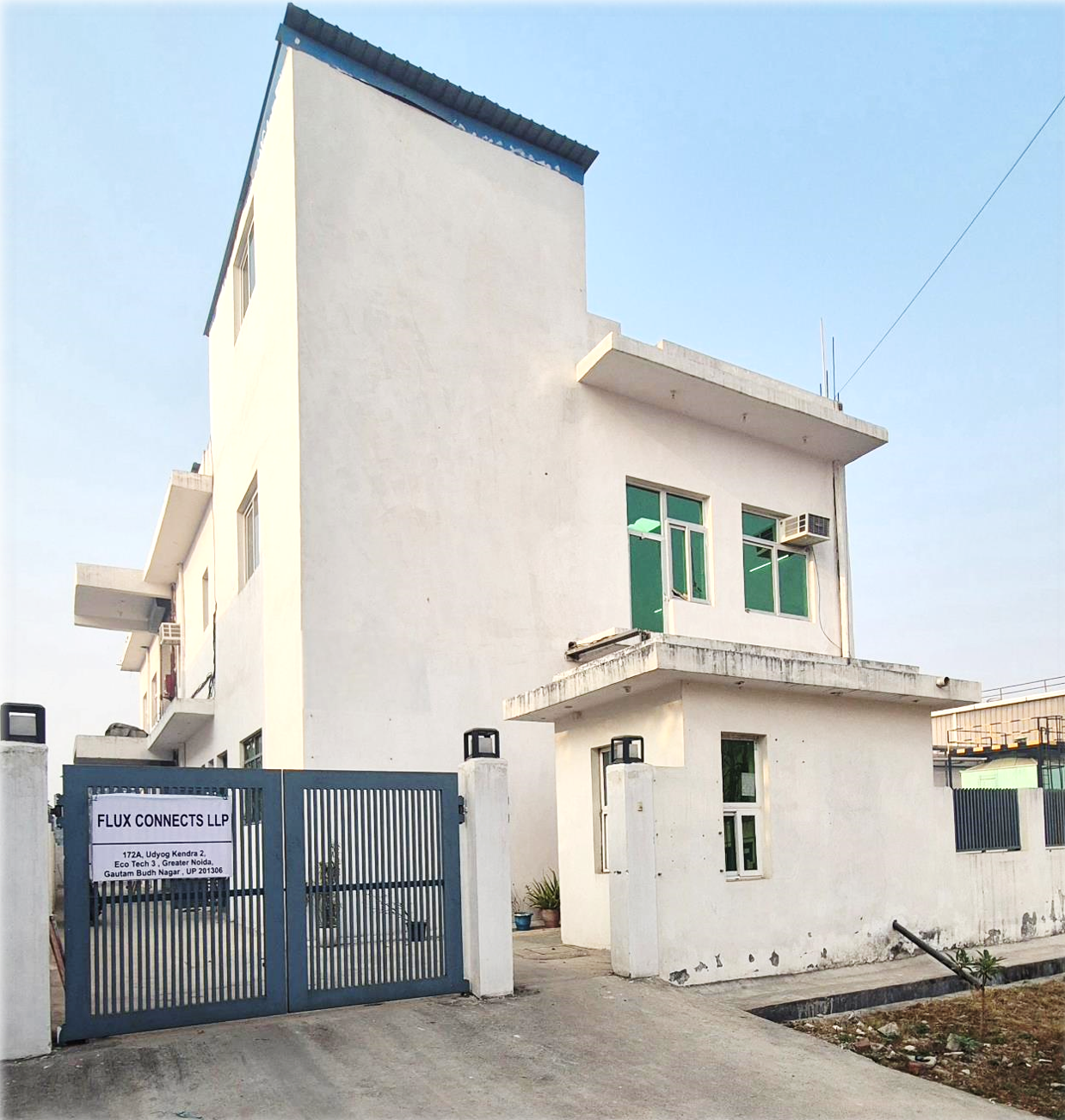 Modern manufacturing illustration